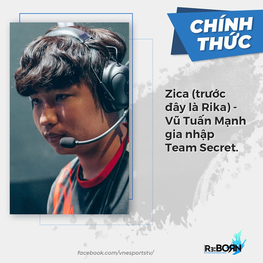 Team Secret chiêu mộ Rika, hoàn thiện Dream Team cho VCS Mùa Hè 2020