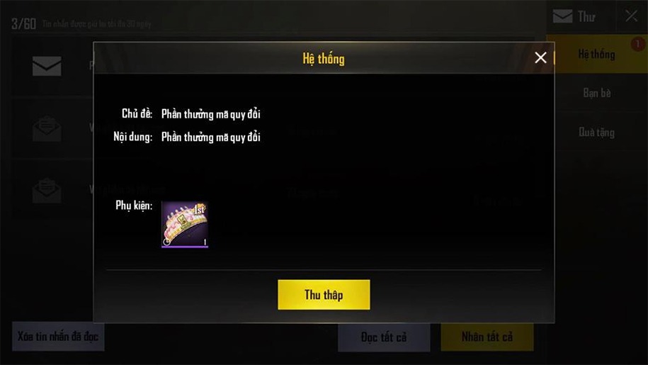 C&aacute;ch nhập m&atilde; code PUBG Mobile Redeem mới nhất