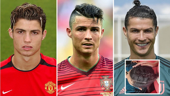 Ronaldo trải qua bao nhiêu kiểu tóc trong sự nghiệp?