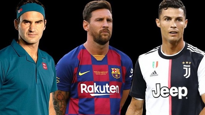 Ronaldo và Messi bị Federer vượt qua về thu nhập cao nhất thế giới