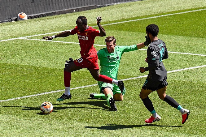 Đội hình Liverpool được xếp thế nào khi Mane và Keita ghi bàn?