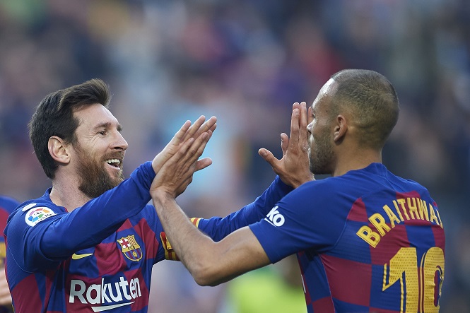 Braithwaite bị vợ nghi có tình nhân khi đàm phán bí mật với Barca