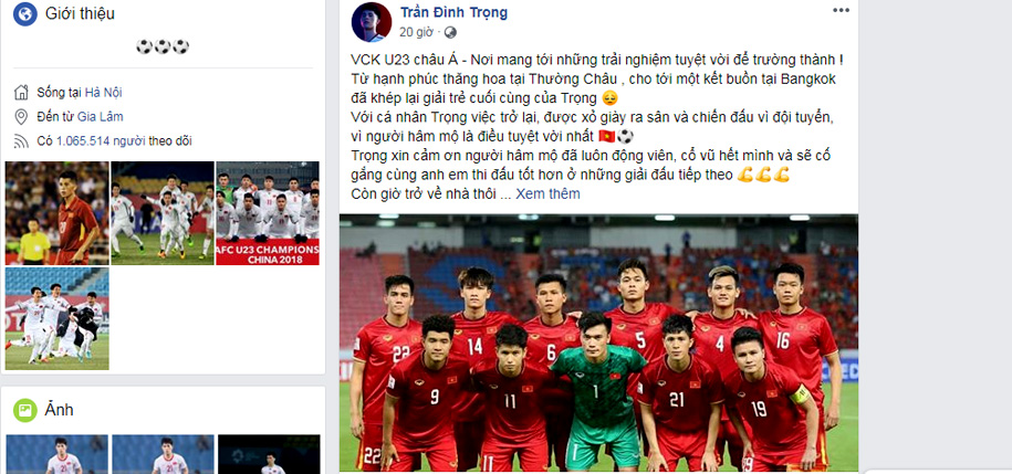 Các tuyển thủ U23 Việt Nam nói lời chia tay cấp độ U23 trong tiếc nuối