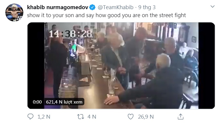 Khabib và Conor khẩu chiến trên mạng xã hội
