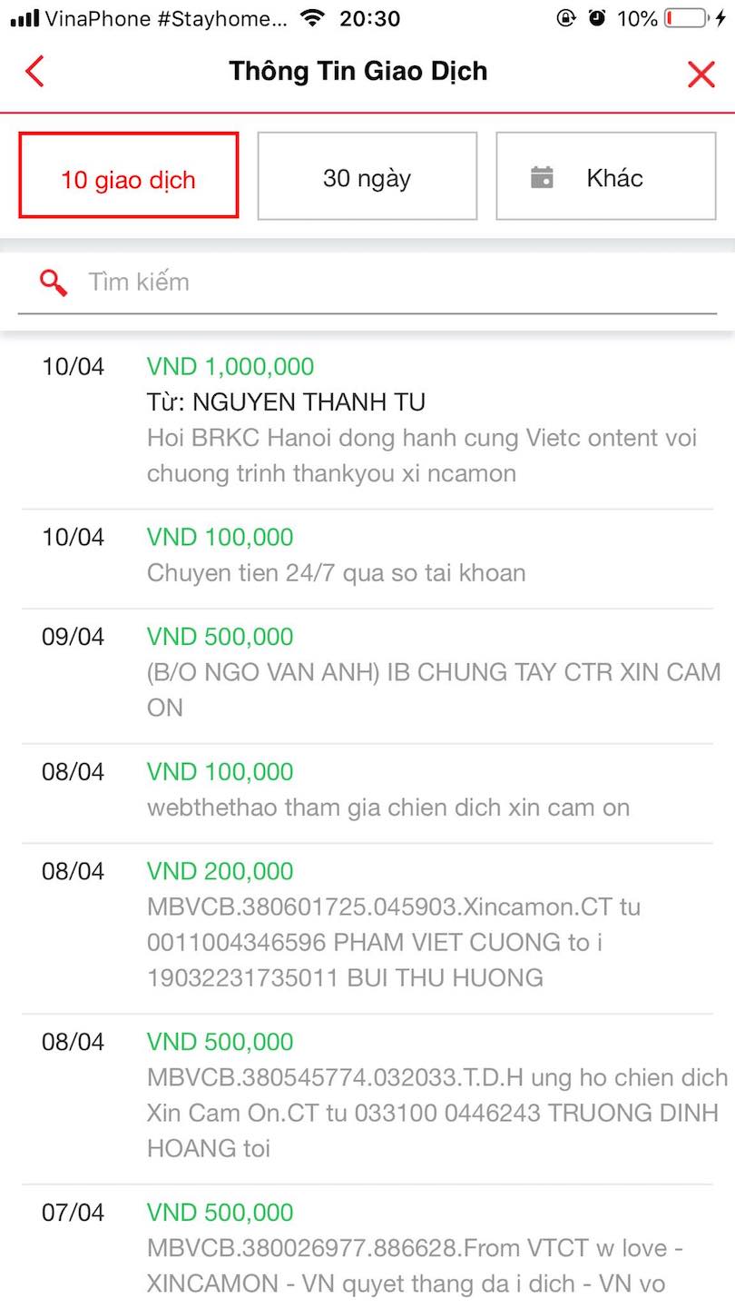 Cập nhật thông tin chiến dịch XIN CẢM ƠN ủng hộ các y bác sỹ chống dịch COVID-19 Cập nhật thông tin chiến dịch XIN CẢM ƠN ủng hộ các y bác sỹ chống dịch COVID-19