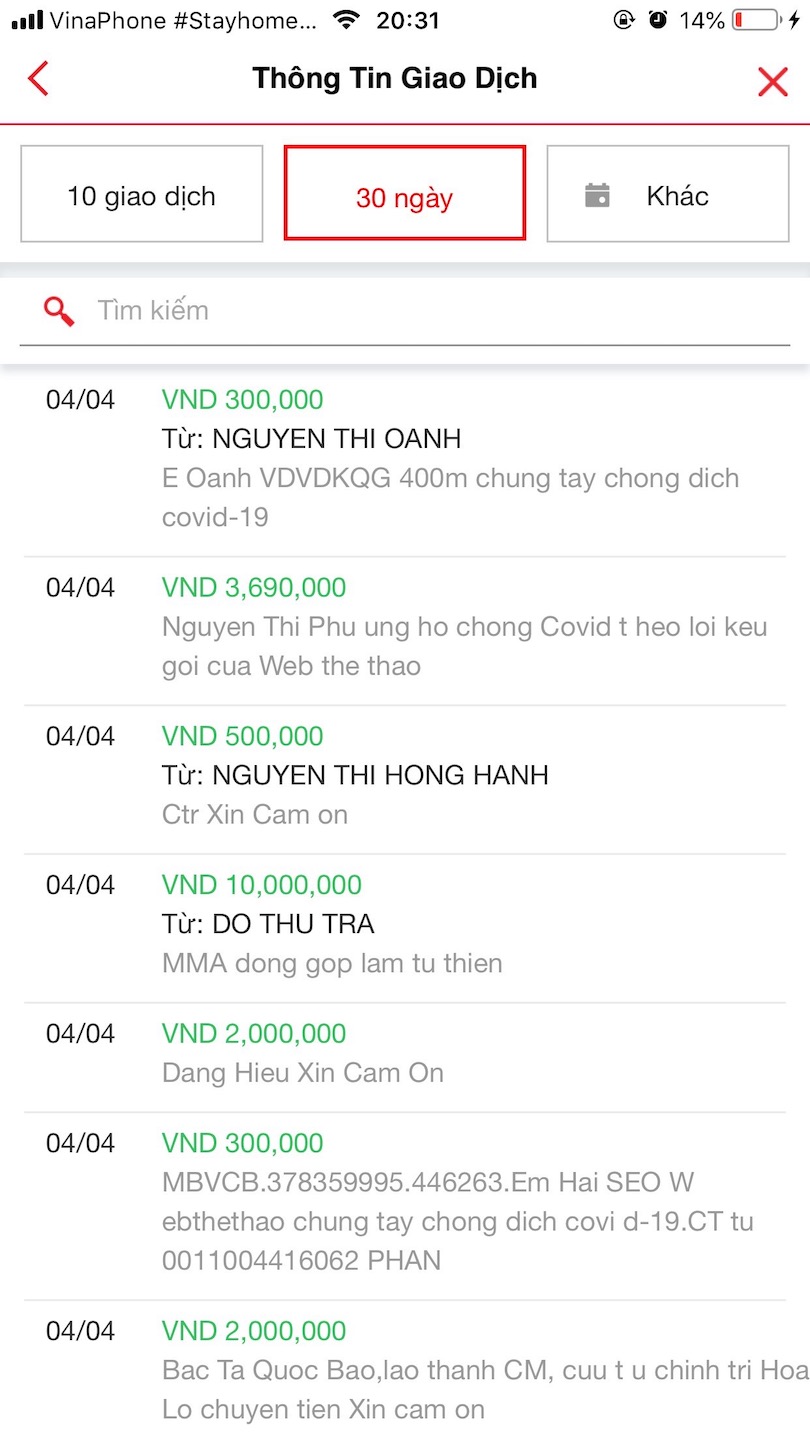 Cập nhật thông tin chiến dịch XIN CẢM ƠN ủng hộ các y bác sỹ chống dịch COVID-19 Cập nhật thông tin chiến dịch XIN CẢM ƠN ủng hộ các y bác sỹ chống dịch COVID-19