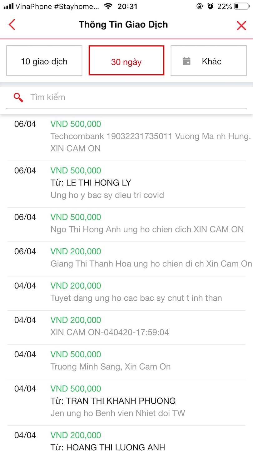 Cập nhật thông tin chiến dịch XIN CẢM ƠN ủng hộ các y bác sỹ chống dịch COVID-19 Cập nhật thông tin chiến dịch XIN CẢM ƠN ủng hộ các y bác sỹ chống dịch COVID-19