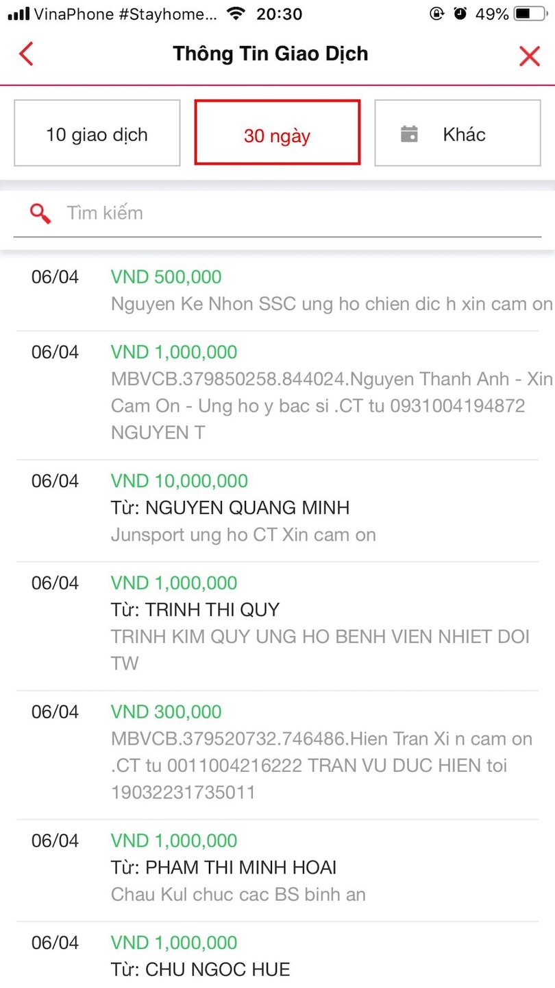 Cập nhật thông tin chiến dịch XIN CẢM ƠN ủng hộ các y bác sỹ chống dịch COVID-19 Cập nhật thông tin chiến dịch XIN CẢM ƠN ủng hộ các y bác sỹ chống dịch COVID-19