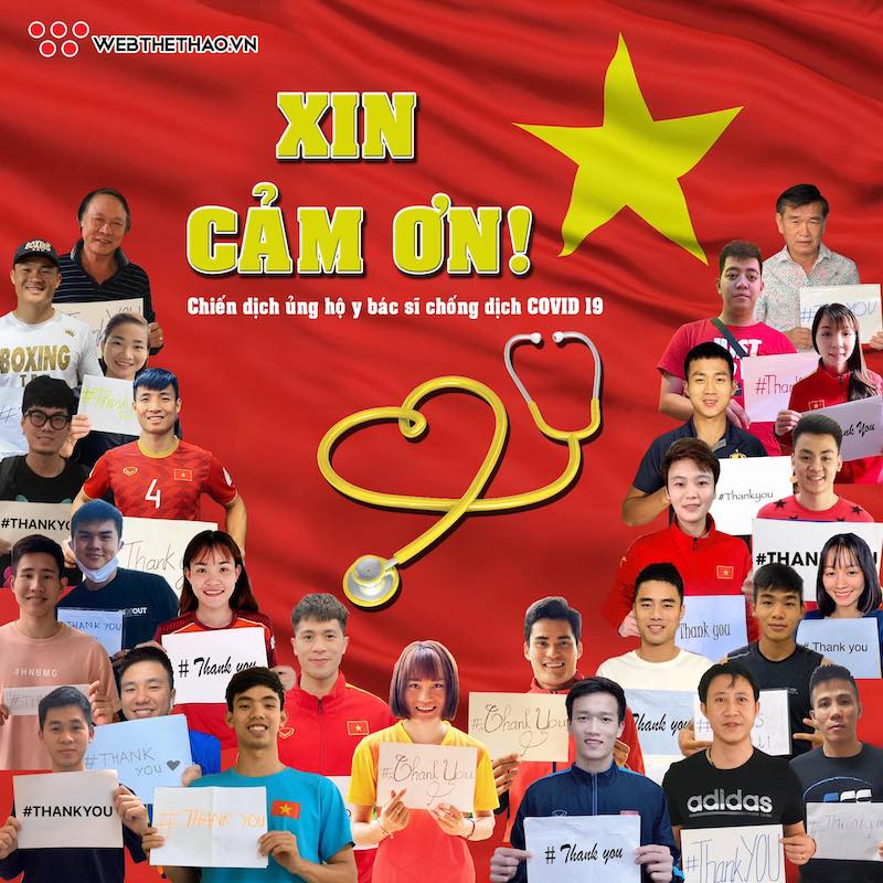 Cập nhật thông tin chiến dịch XIN CẢM ƠN ủng hộ các y bác sỹ chống dịch COVID-19