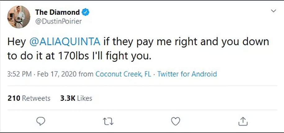 Al Iaquinta, Dustin Poirier thách thức nhau thượng đài ở Welterweight