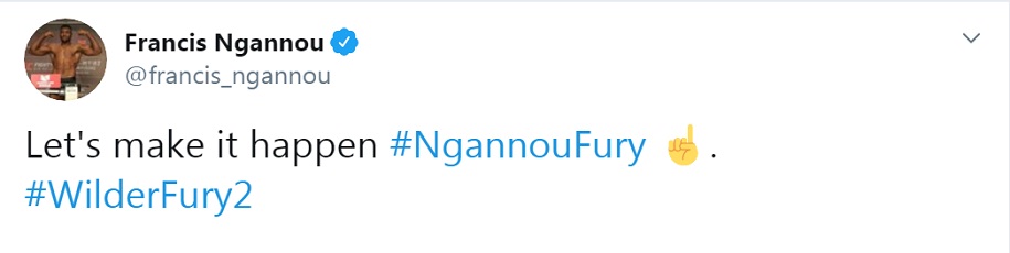 Francis Ngannou thách đấu Tyson Fury, bệnh viện thích điều này