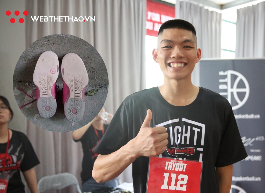 Xót xa với đôi giày nát bươm đưa baller Lào Cai lọt top Try Out TLW