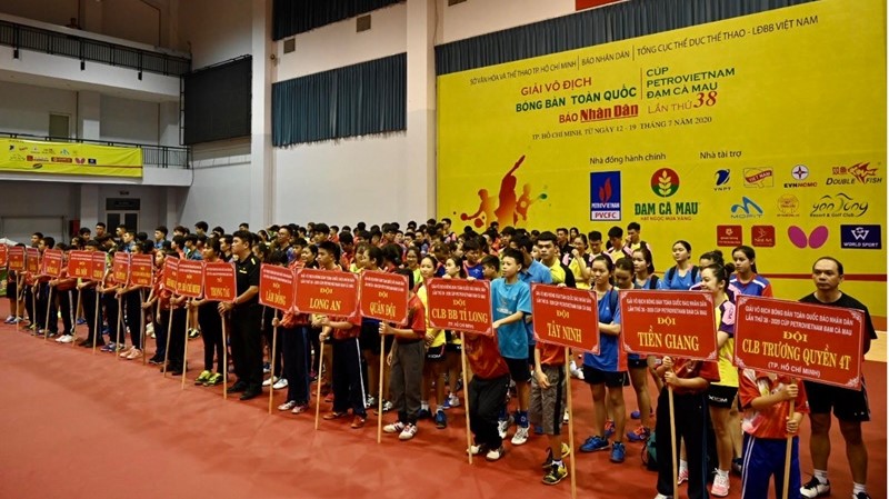 Khởi tranh Giải vô địch Bóng bàn toàn quốc lần thứ 38 năm 2020