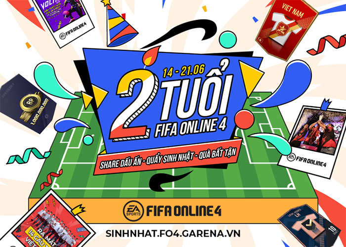 Chuỗi sự kiện sinh nhật FO4 2 tuổi: Tặng cả thẻ cầu thủ Việt Nam