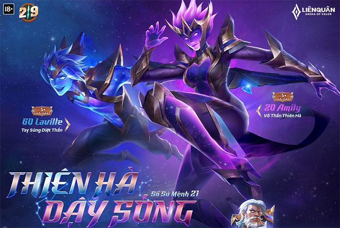 SSM mùa 21 Liên quân: Laville và Amily có skin siêu độc từ Sổ Sứ Mệnh