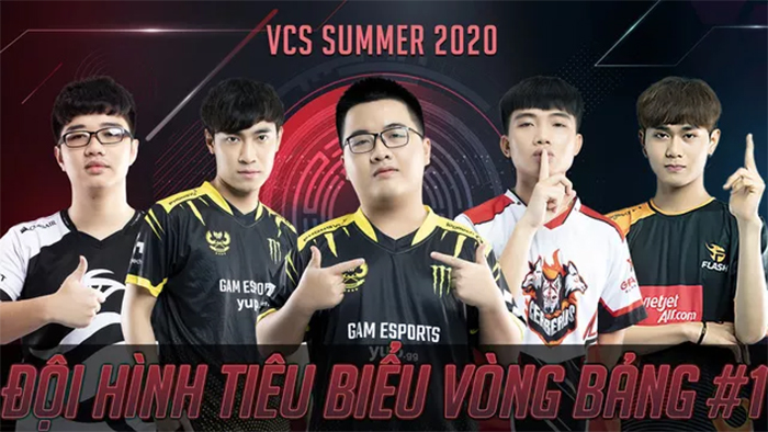Đội hình tiêu biểu VCS Mùa Hè 2020: GAM và FL áp đảo