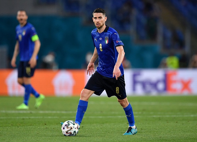 Jorginho đứng đầu các “chân chạy” của Italia tại EURO 2021