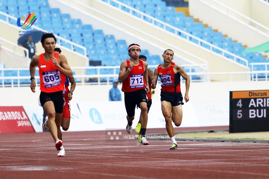 T&agrave;i năng điền kinh Th&aacute;i Lan nhập tịch ph&aacute; thế thống trị chạy 400m, 800m nam ở SEA Games 31