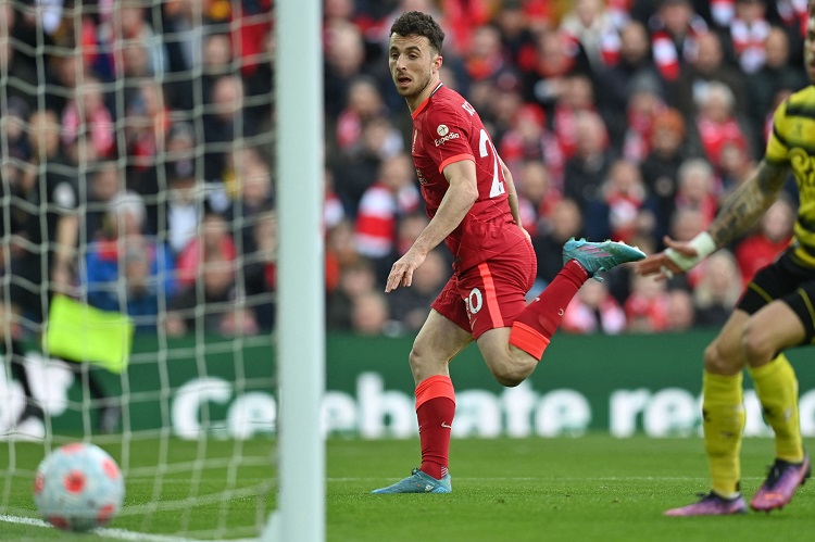 Diogo Jota trở th&agrave;nh chuy&ecirc;n gia ghi b&agrave;n bằng đầu cho Liverpool