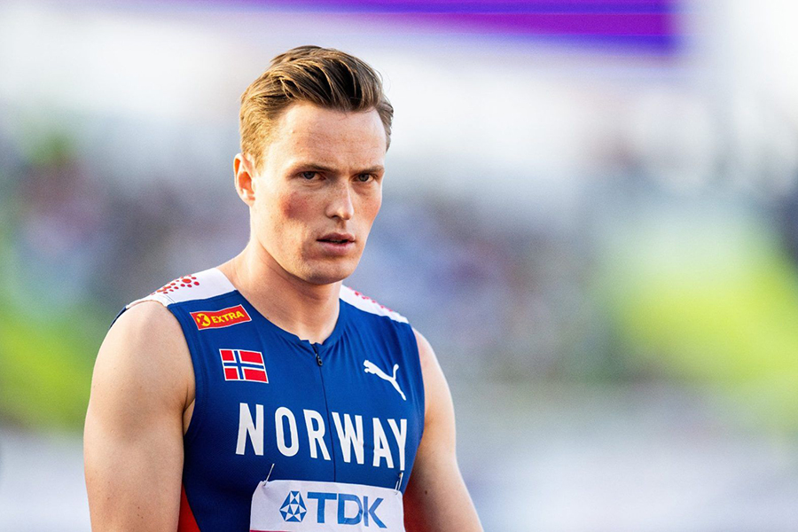 Kỷ lục gia thế giới Karsten Warholm thua sốc ở nội dung 400m r&agrave;o nam