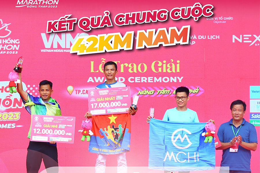 Kết quả giải chạy Đất Sen Hồng Marathon 2023 - C&uacute;p Masterise Homes ở Đồng Th&aacute;p