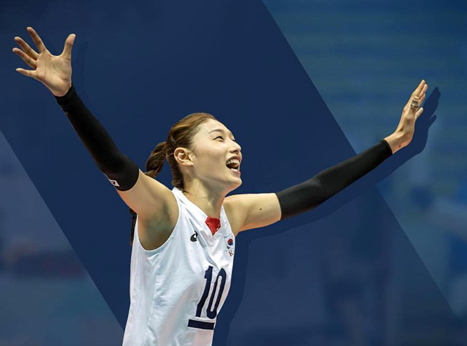 Sao bóng chuyền Kim Yeon-koung là người cầm cờ của thể thao Hàn Quốc tại Olympic Tokyo 2020