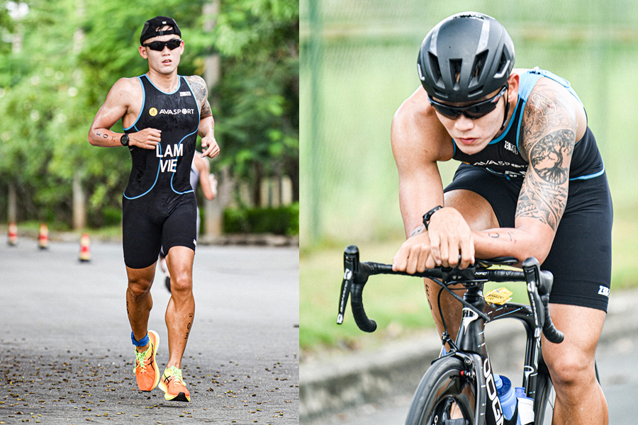 Hỏng bánh xe đạp, ứng viên số một mất HCV giải triathlon vô địch quốc gia 2022