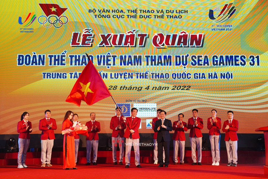 Đoàn Thể thao Việt Nam xuất quân dự SEA Games 31, phấn đấu giành ngôi nhất toàn đoàn Đoàn Thể thao Việt Nam xuất quân dự SEA Games 31, phấn đấu giành ngôi nhất toàn đoàn
