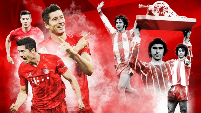 Lewandowski ph&aacute; kỷ lục ghi b&agrave;n kỳ vĩ của Muller sau nửa thế kỷ