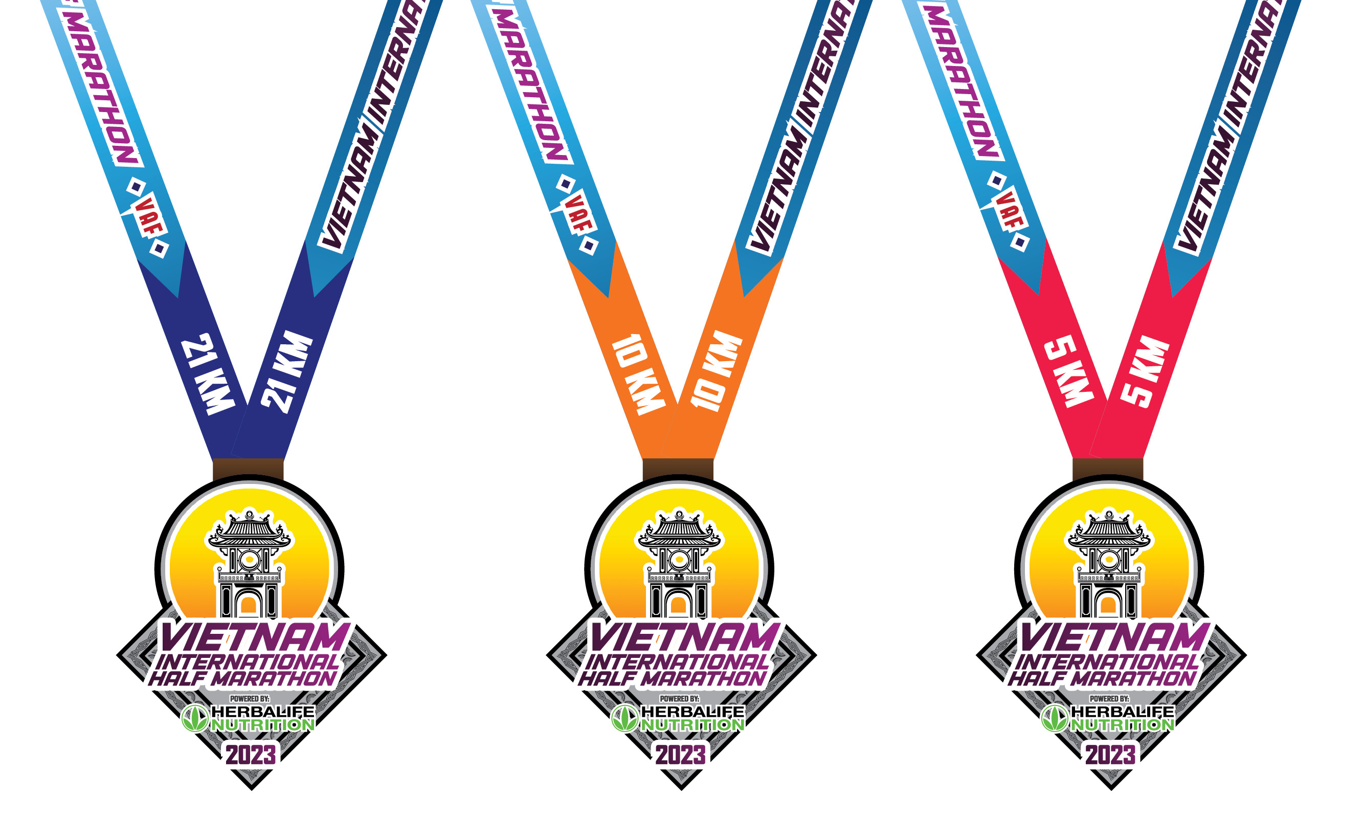 VIHM 2023 Herbalife Nutrition ra mắt mẫu thiết kế huy chương mùa giải đầu tiên