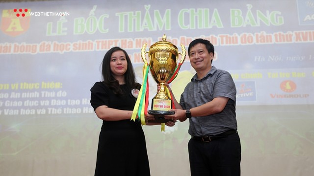 Giải bóng đá học sinh THPT Hà Nội năm 2018 quy tụ hơn 90 đội tham dự