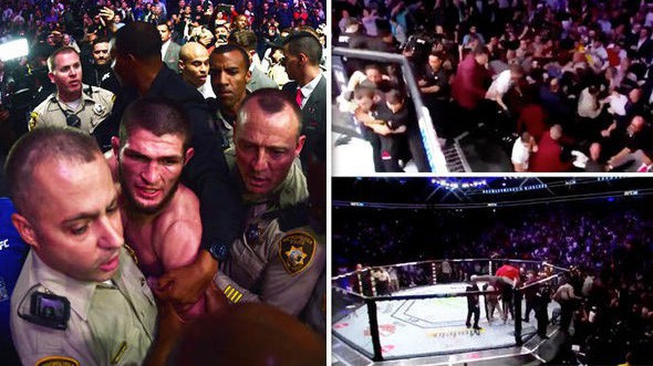Góc quay mới cho thấy Khabib lao thẳng xuống đội Conor McGregor là để bảo vệ đồng đội