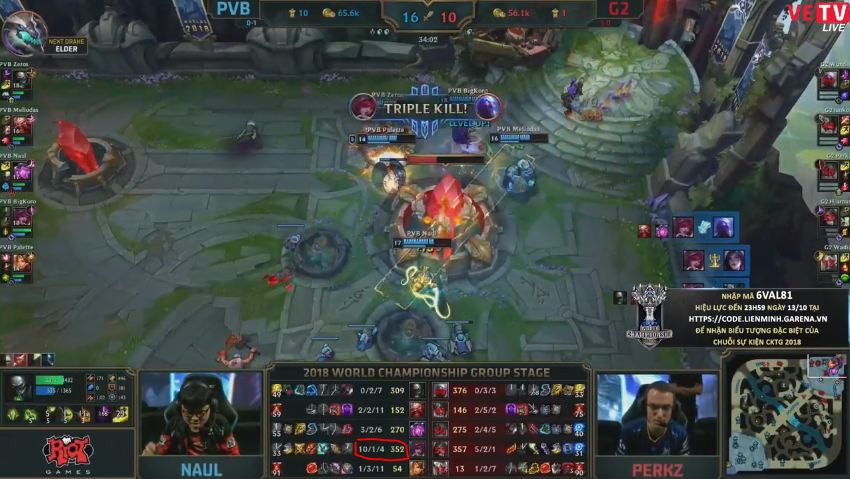 CKTG 2018: 5 lý do giúp PVB giành chiến thắng trước G2 Esport - Ảnh 3. CKTG 2018: 5 lý do giúp PVB giành chiến thắng trước G2 Esport - Ảnh 3.