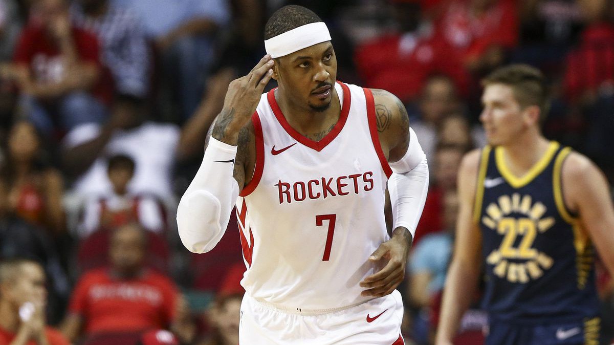 Sợ Carmelo Anthony dỗi vì dự bị, Houston Rockets chấp nhận chơi phá cách