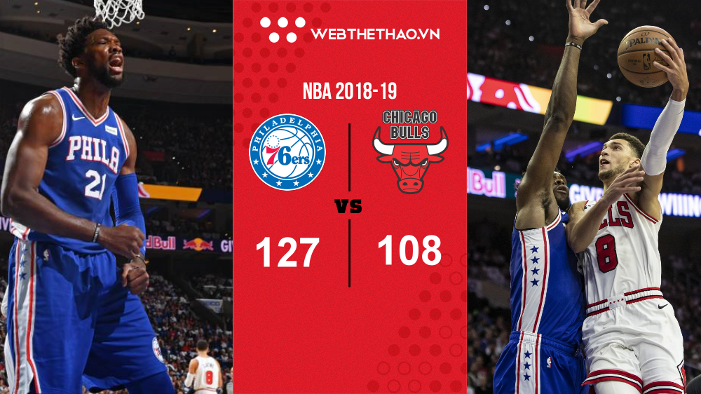Joel Embiid với màn trình diễn như một MVP trước Chicago Bulls