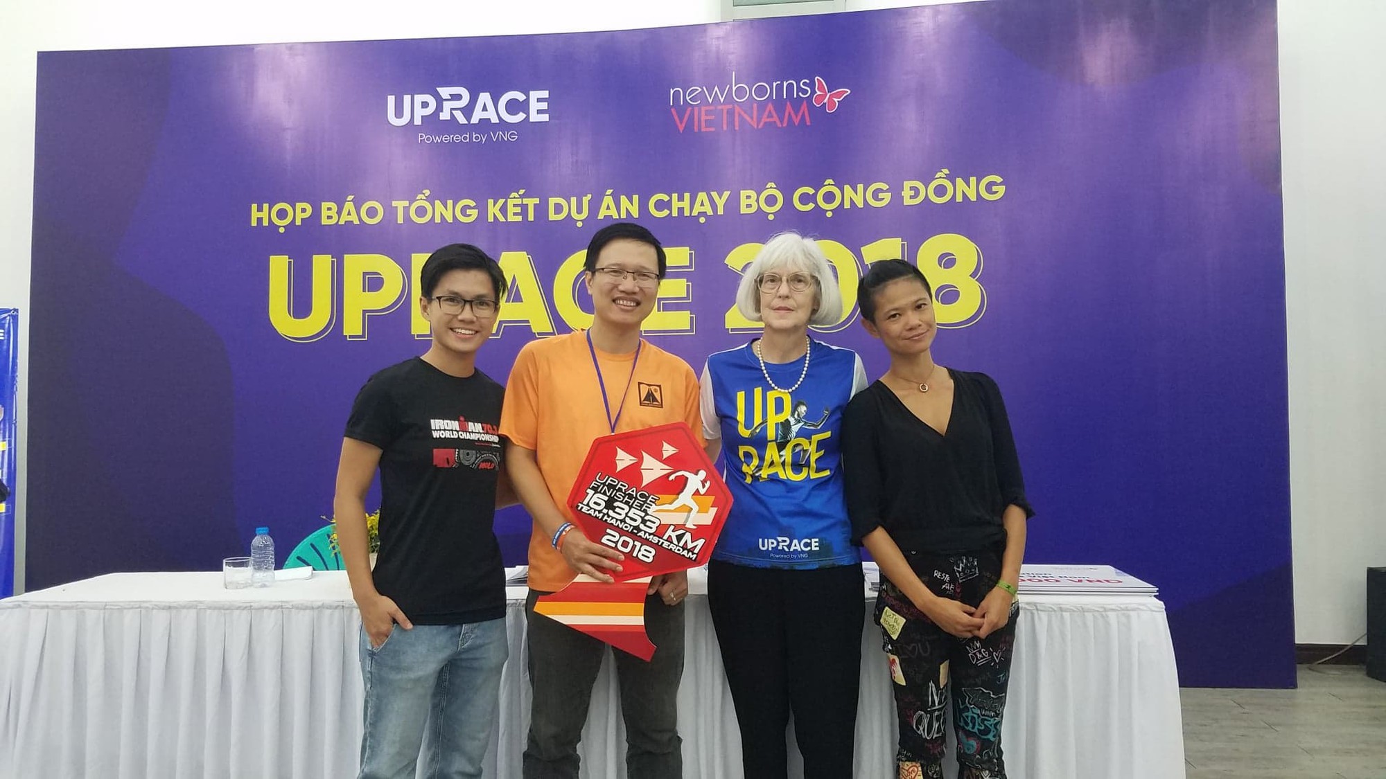 Các VĐV UpRace và quỹ Newborns Vietnam sẽ nhận được tài trợ "khủng" khi chạy giải marathon