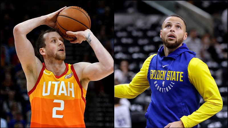Xạ thủ Utah Jazz tuyên bố mình là tay ném khủng nhất NBA, Stephen Curry "phản damage" ngay lập tức
