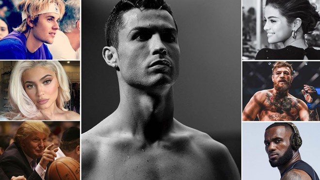 Scandal là chuyện nhỏ, so với LeBron James hay Stephen Curry, Ronaldo vẫn là "ông hoàng" mạng xã hội