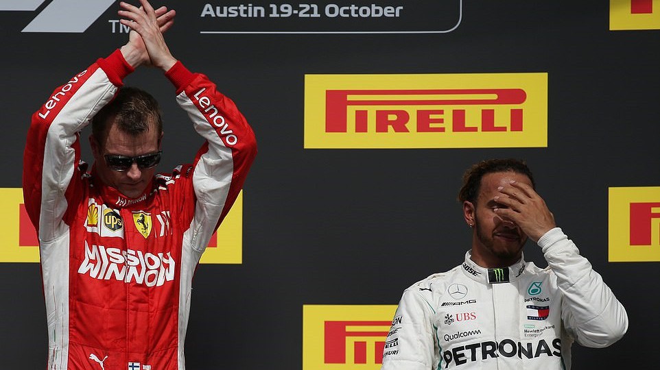 Đua chính thức US GP: Raikkonen xuất thần, Hamilton lỡ ngày đăng quang sớm
