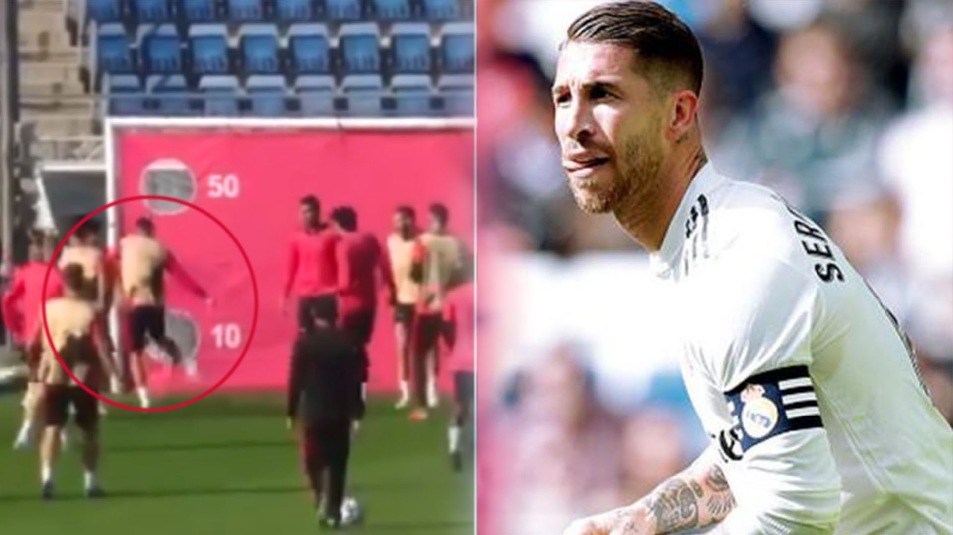 Sự cố gây sốc trên sân tập Real Madrid: Sergio Ramos cay cú trả đũa đàn em