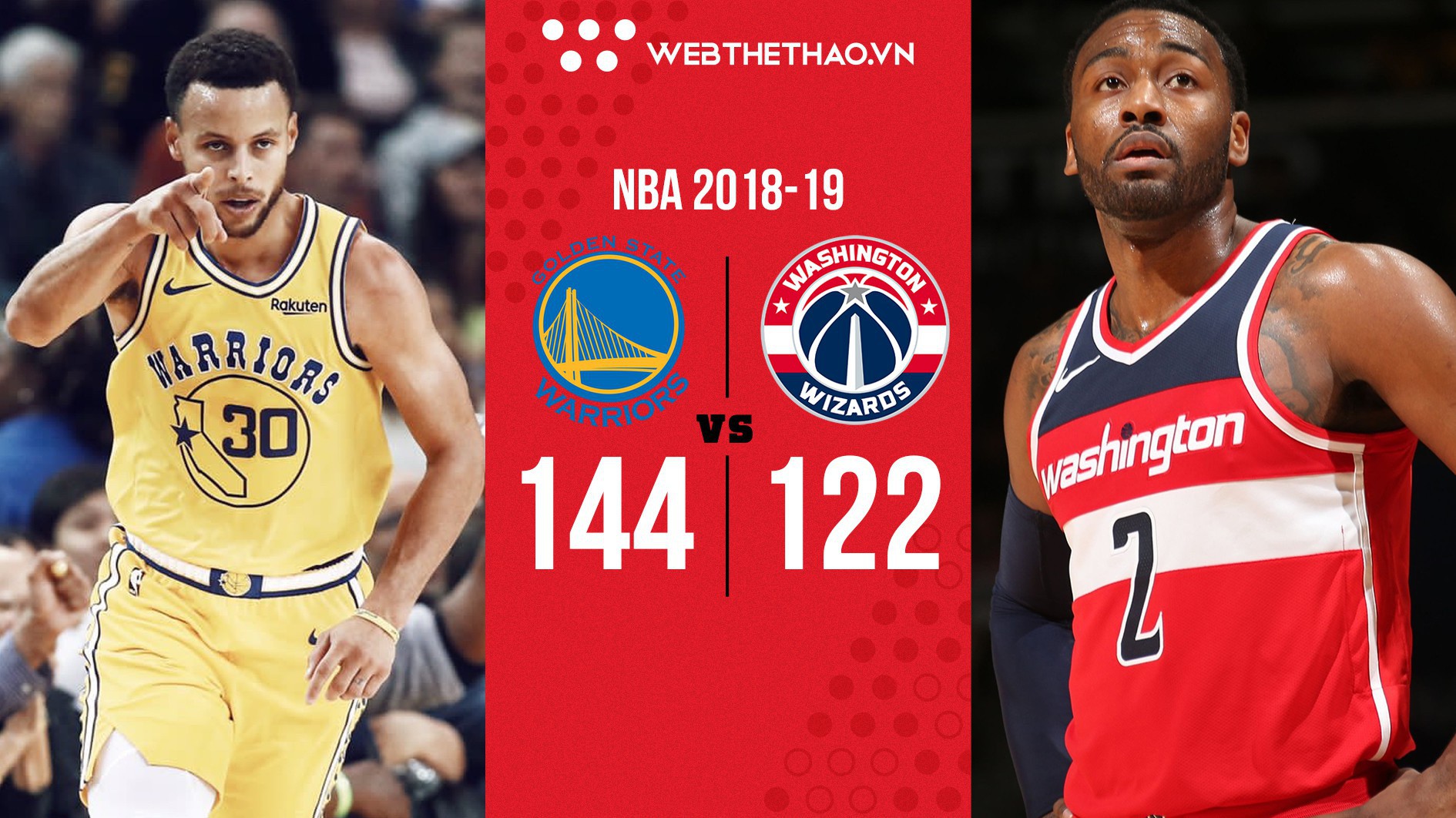 Chỉ cần 3 hiệp là đủ để Stephen Curry ném 3 điểm nghiền nát Washington Wizards