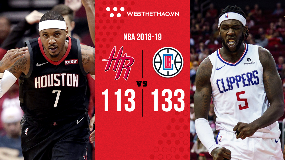 Dù chỉ đụng dự bị của LA Clippers, Houston Rockets cũng không thể biến mùa hạ thành đông