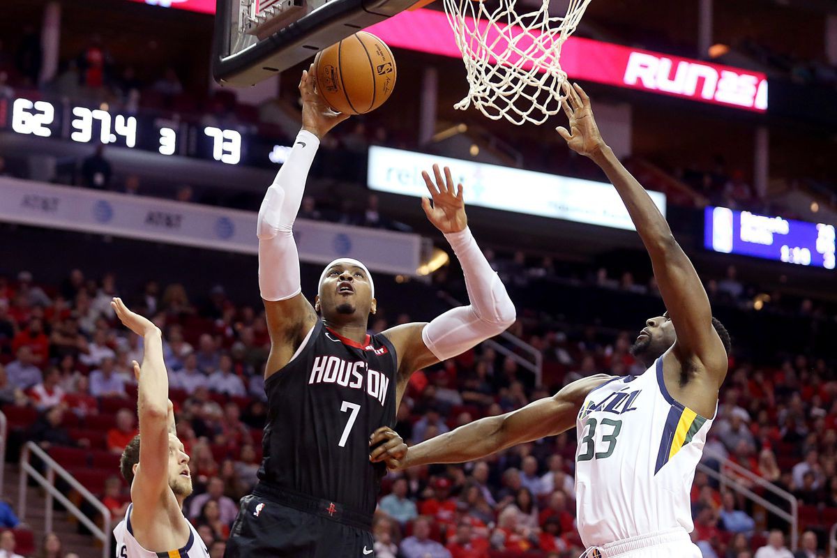 Carmelo Anthony chính là mắt xích phòng ngự yếu nhất của Houston Rockets - Ảnh 2. Carmelo Anthony chính là mắt xích phòng ngự yếu nhất của Houston Rockets - Ảnh 2.
