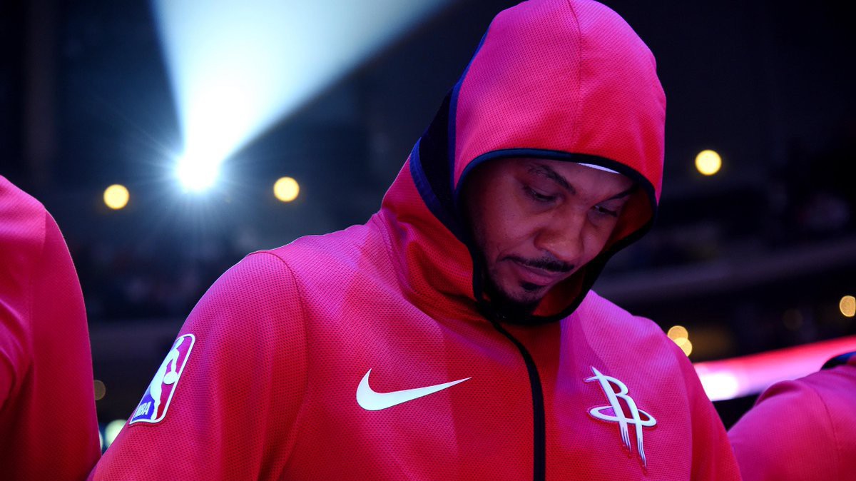 Carmelo Anthony chính là mắt xích phòng ngự yếu nhất của Houston Rockets