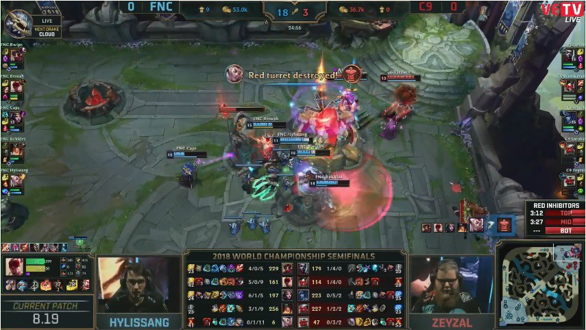 Bán kết CKTG 2018 - Cloud9 vs Fnatic: Đội phương Tây nào sẽ vào chung kết? - Ảnh 1. Bán kết CKTG 2018 - Cloud9 vs Fnatic: Đội phương Tây nào sẽ vào chung kết? - Ảnh 1.
