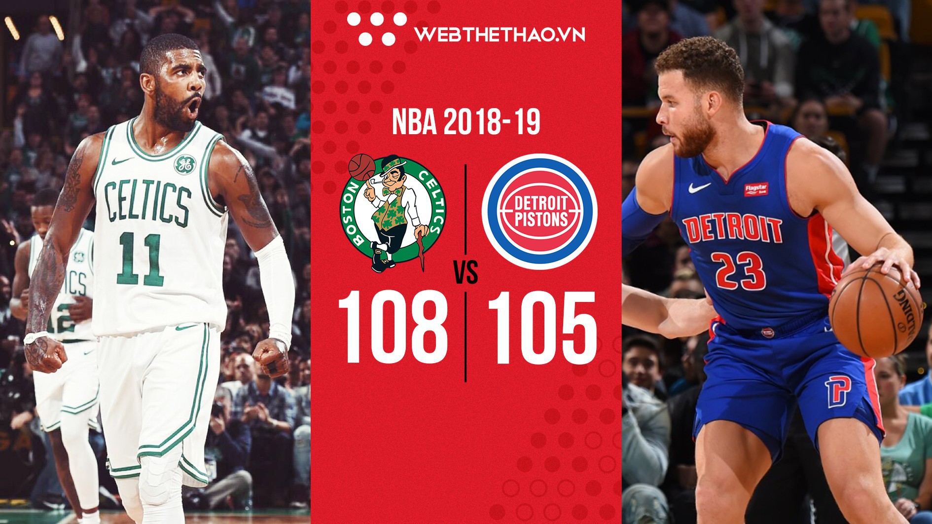 Kyrie Irving mà đã xuống tóc thì đánh "cháy" đừng hỏi, chia buồn cùng Blake Griffin và Detroit Pistons