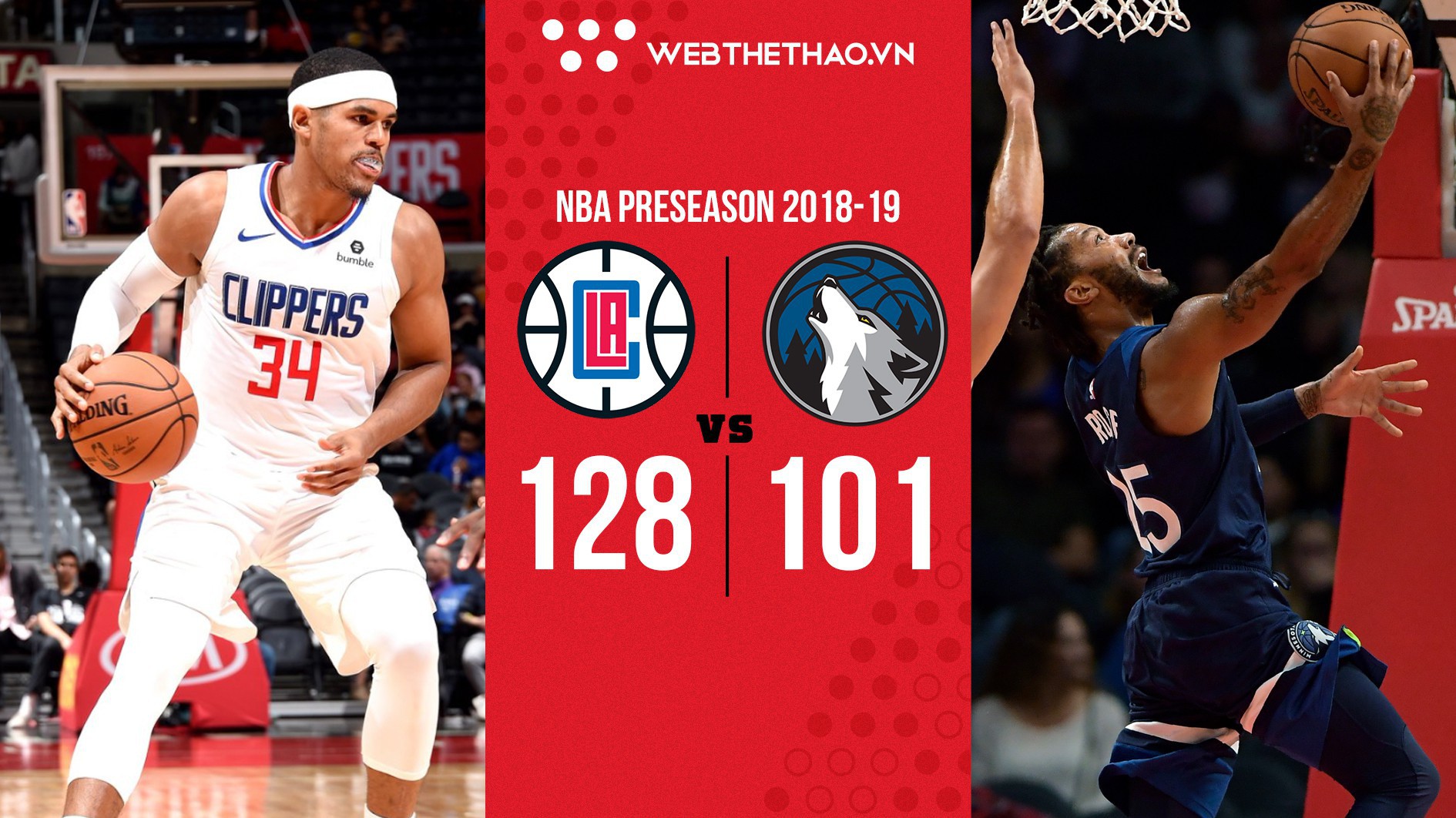 Danilo Gallinari và Tobias Harris toả sáng, Clippers đổ thêm dầu vào lửa khủng hoảng của Minnesota Timberwolves