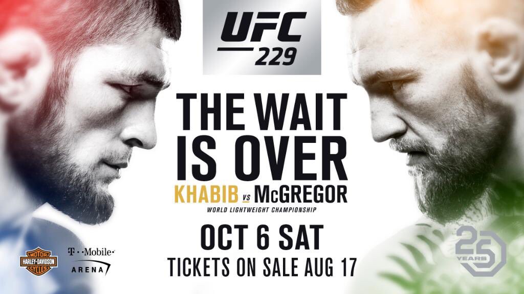 TRỰC TIẾP UFC 229: Khabib Nurmagomedov vs. Conor McGregor