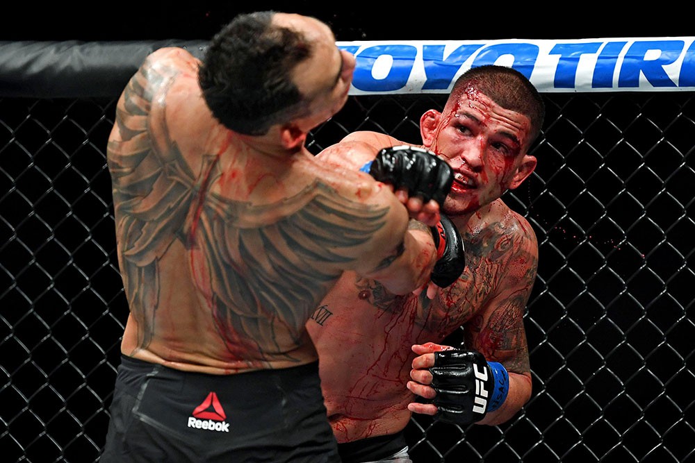 Anthony Pettis gãy xương bàn tay trong cuộc đối đầu với Tony Ferguson - Ảnh 4. Anthony Pettis gãy xương bàn tay trong cuộc đối đầu với Tony Ferguson - Ảnh 4.