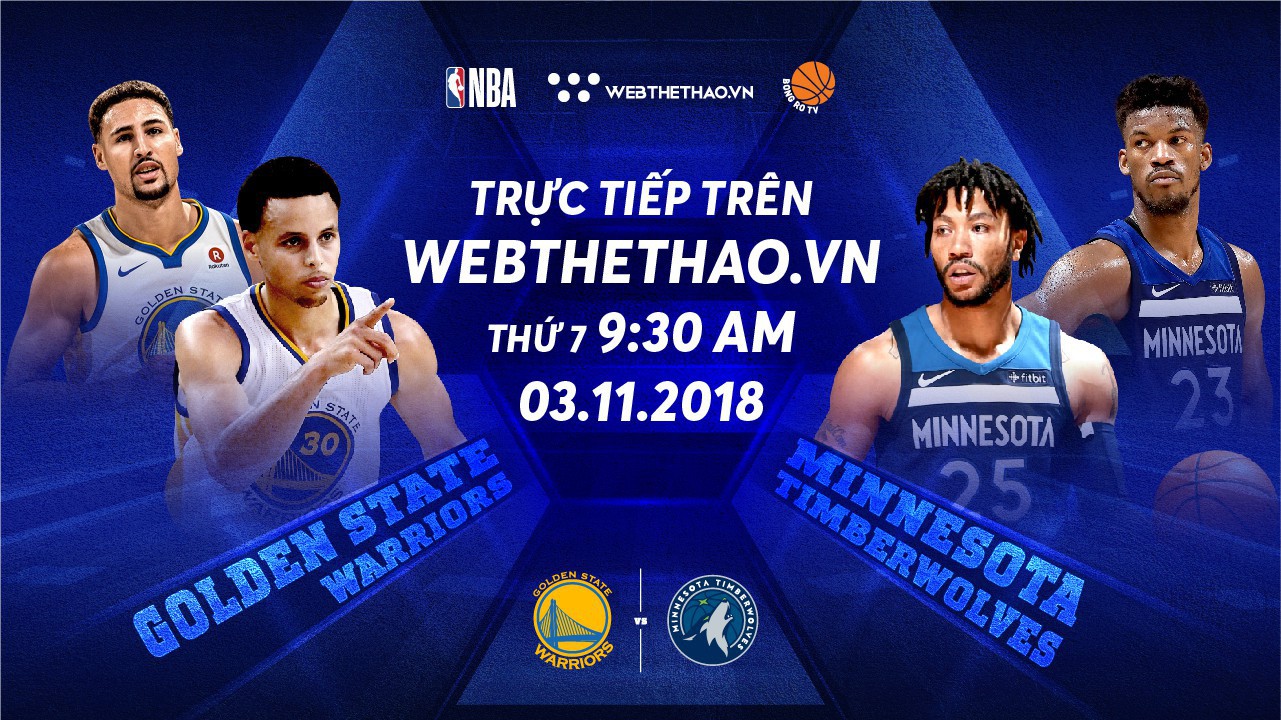 Kết quả trực tiếp NBA 2018-19: Golden State Warriors 116-99 Minnesota Timberwolves